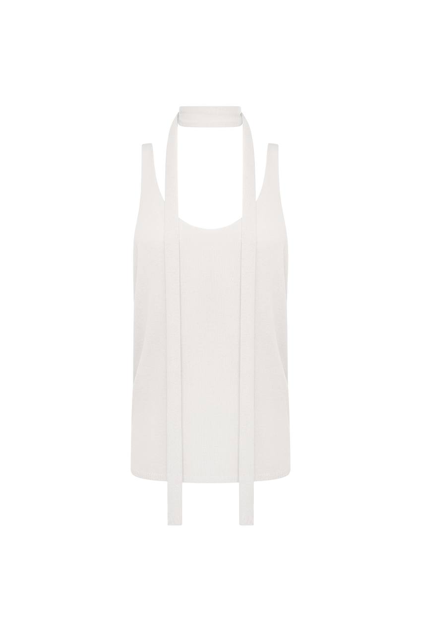 В'язана майка з шарфом - Зображення 2