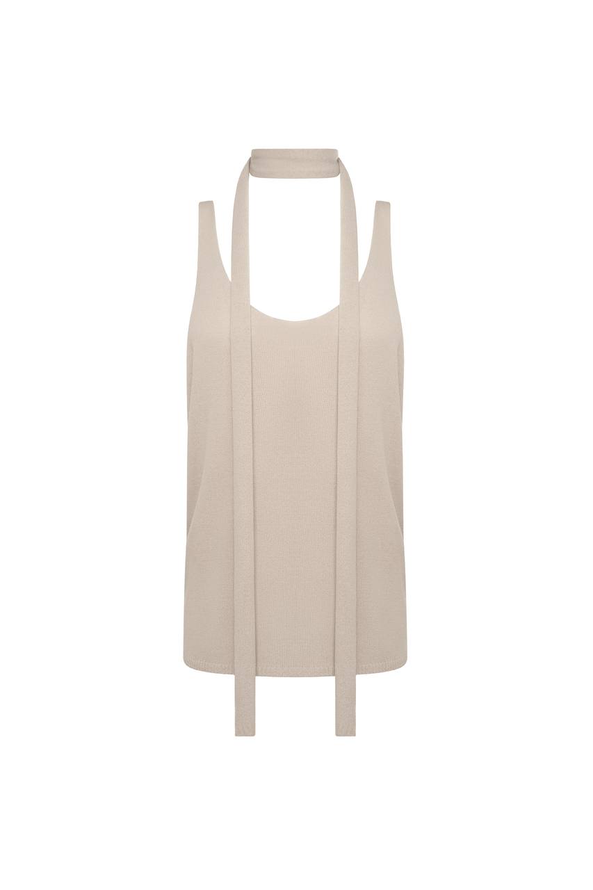 В'язана майка з шарфом - Зображення 3