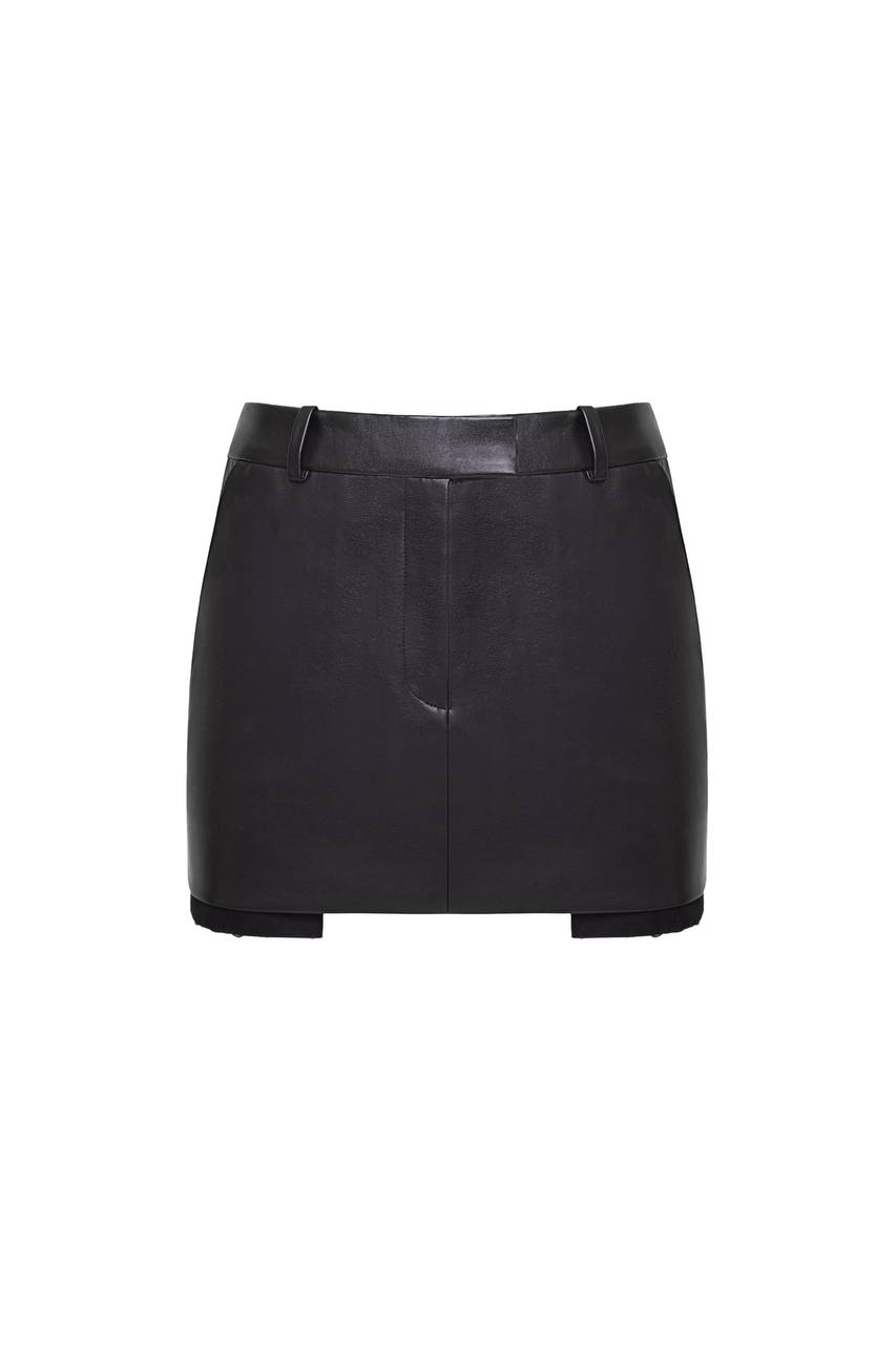 Спідниця з еко-шкіри