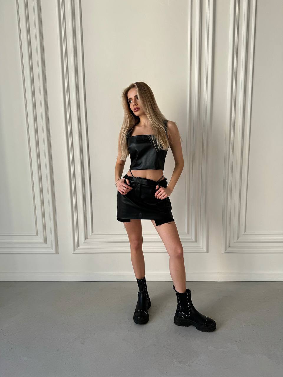 Спідниця з еко-шкіри - Зображення 3