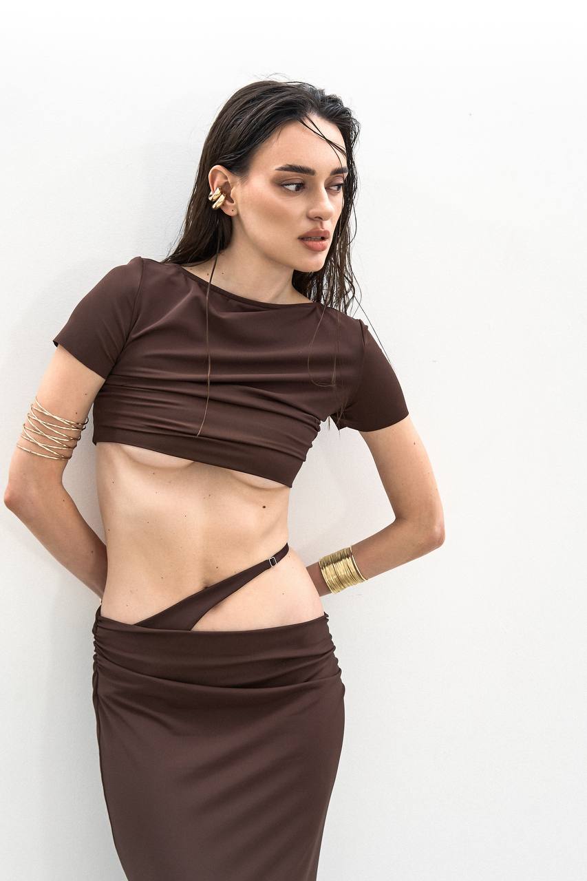 Асиметрична спідниця з бретелею - Зображення 5