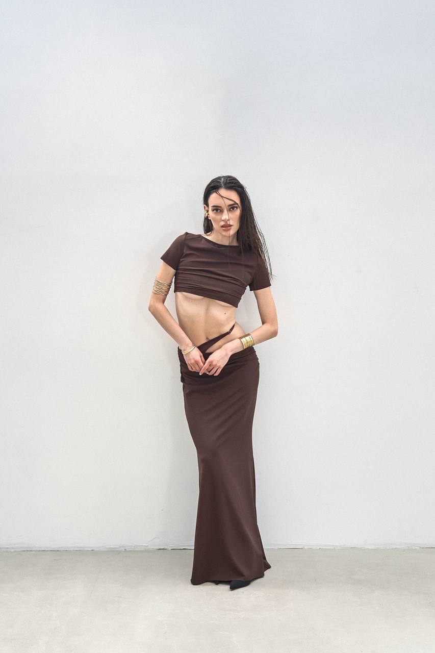 Асиметрична спідниця з бретелею - Зображення 6