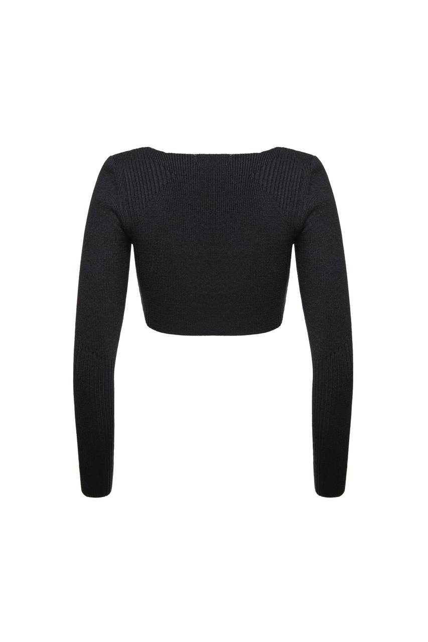 Вкорочений в’язаний кардиган - Зображення 2