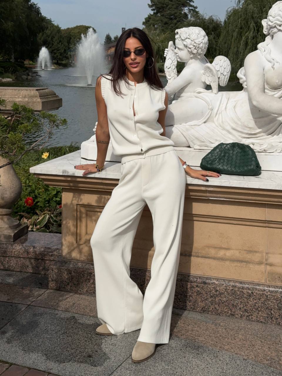 В'язана жилетка з мериносу - Зображення 4